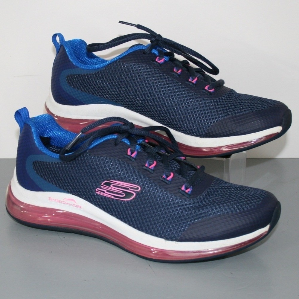 Skechers Skech-Air Element 2.0 Women Size 9 Navy Pink Sneakers 149011